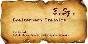 Breitenbach Szabolcs névjegykártya